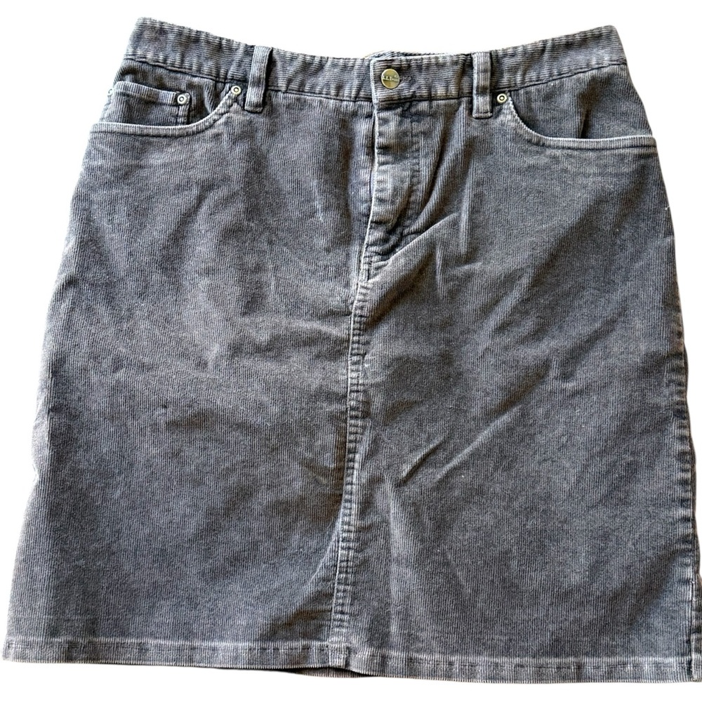 Lands' End Charcoal Mini Skirt